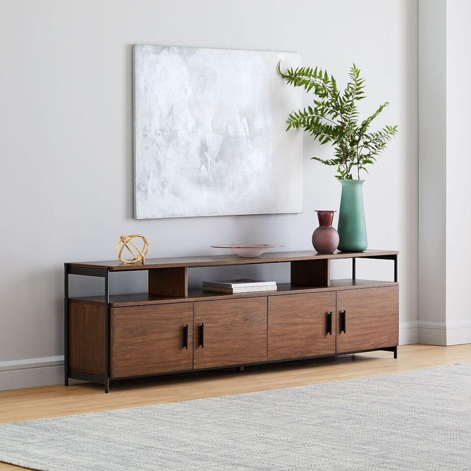 Foundry Media Console (207 cm) Dark Walnut west elm Australia